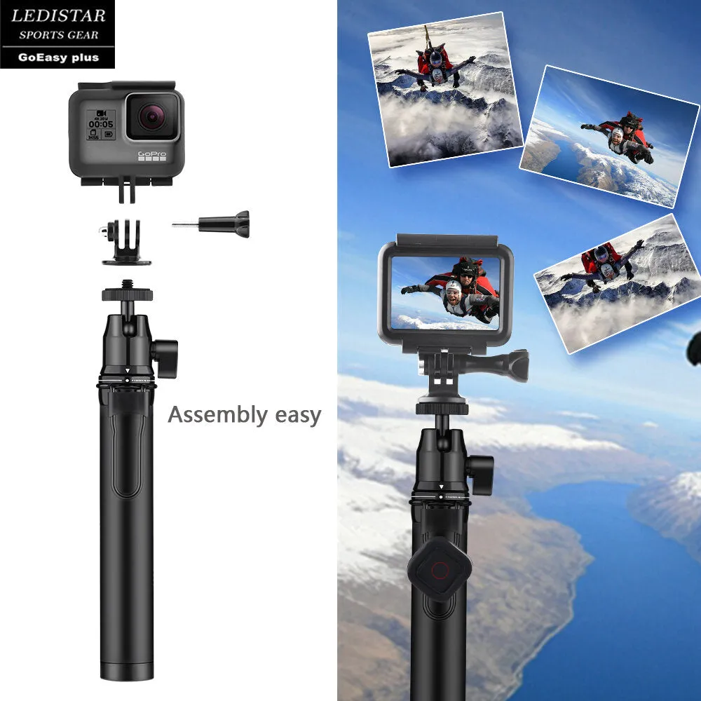 10 in 1 Outdoor Shooting Accessories Combo Universal Telescopic Selfie 8cm-31cm Tripod Smartphone Bracket Bluetooth Climbing Hook for Gopro Smartphone Gimbal