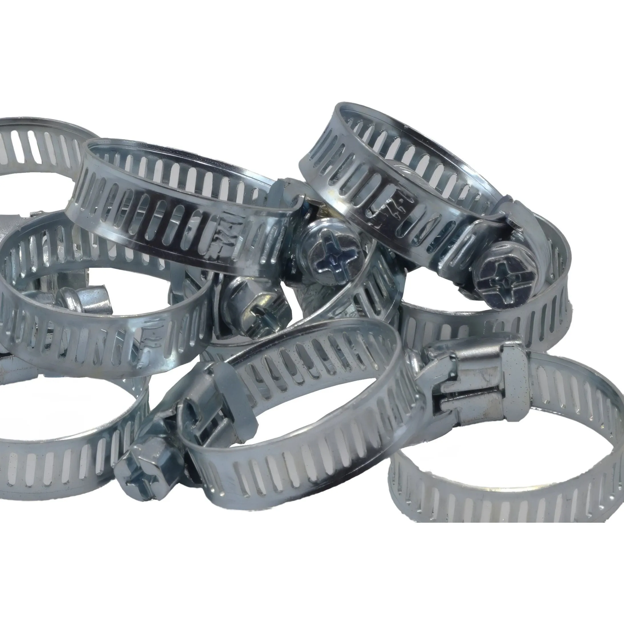 10 Piece Zinc 12-23mm Worm Drive Hose Clamp