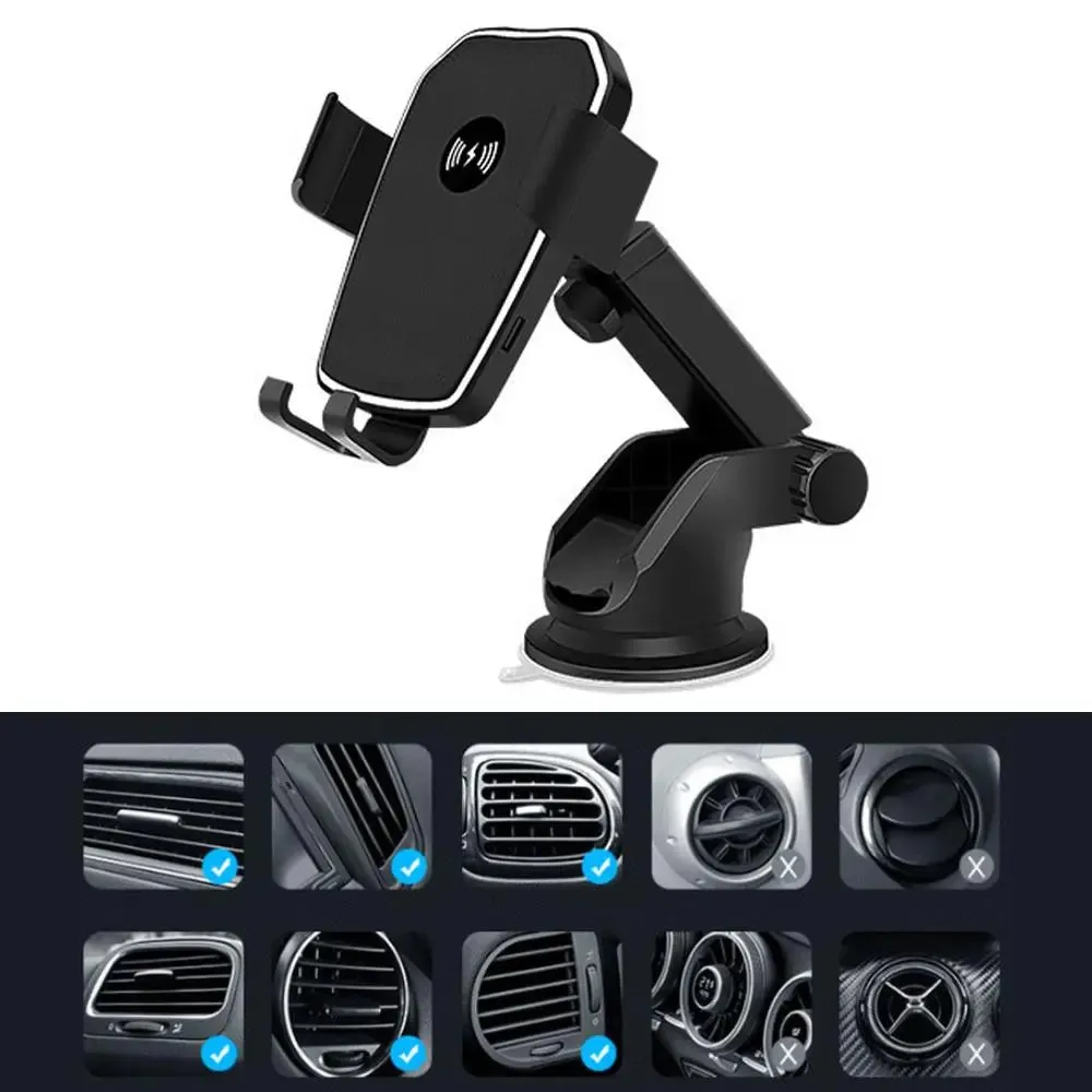 10W Intelligent Identification Car Phone Holder Wireless Charger SP