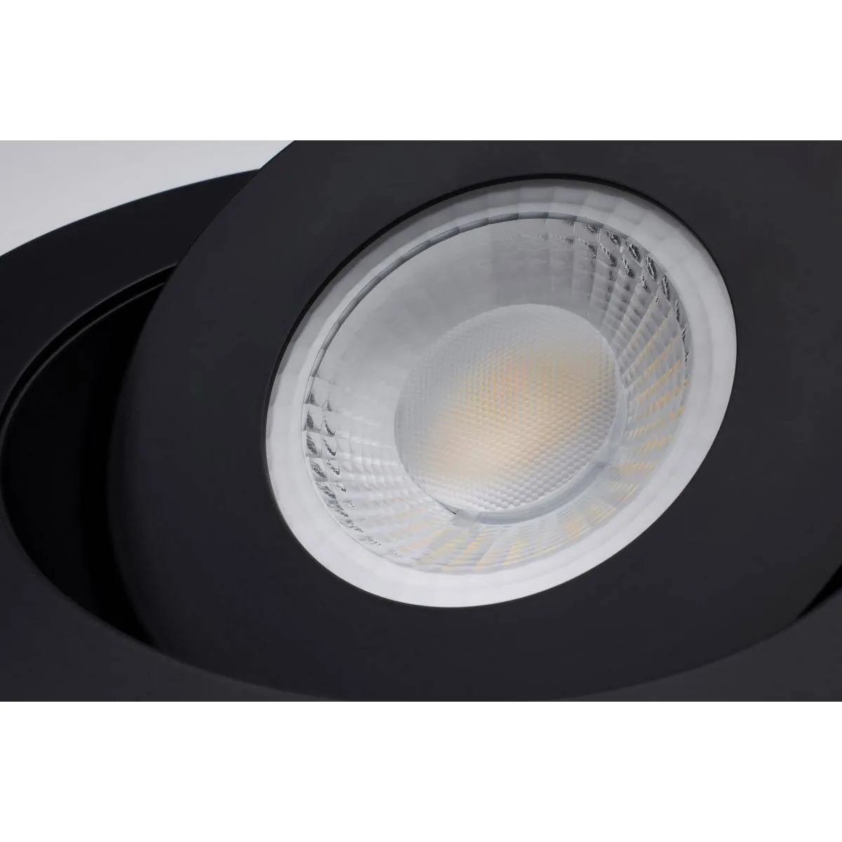 15 Watt; CCT Selectable; LED Direct Wire Downlight; Gimbaled; 6 Inch Round; Remote Driver; Black