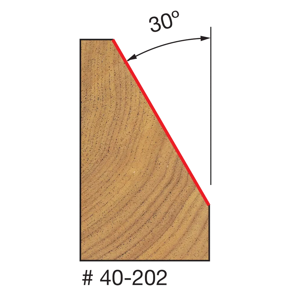 1"-11/32" Chamfer Bit