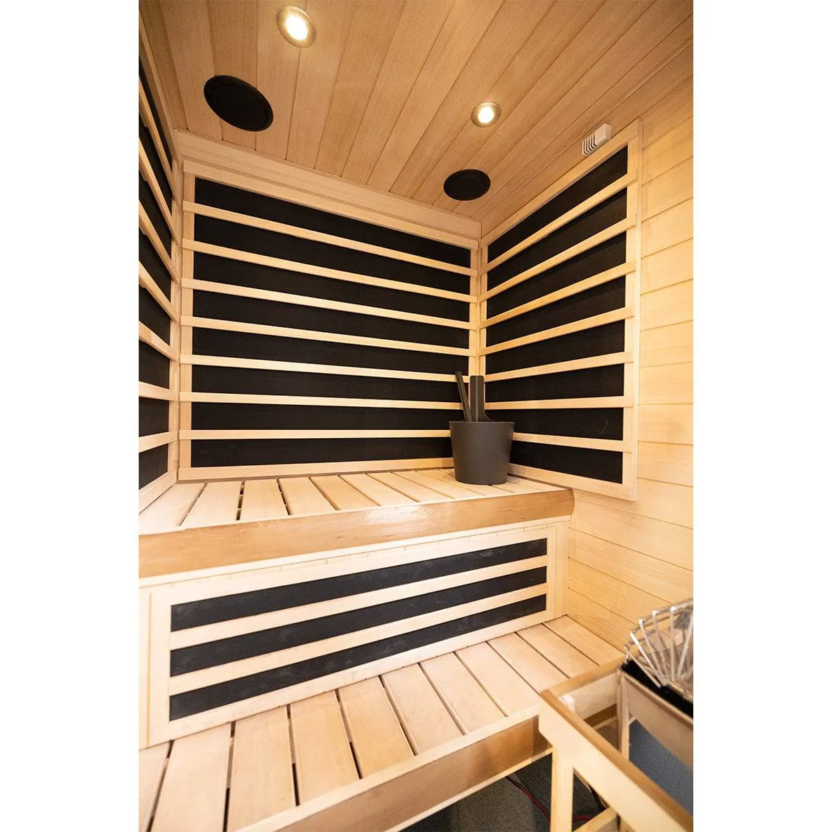 2 Person Traditional/Infrared Combo Sauna with Stereo & Wi-Fi