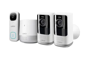 2K Wire-Free, Battery-operated Security System (2-Cameras) with 2K Wi-Fi Video Doorbell