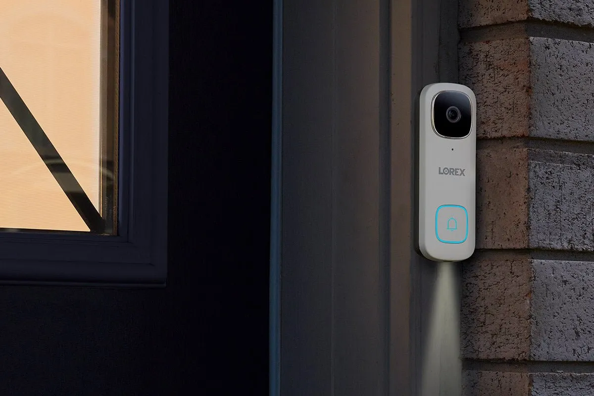 2K Wire-Free, Battery-operated Security System (2-Cameras) with 2K Wi-Fi Video Doorbell