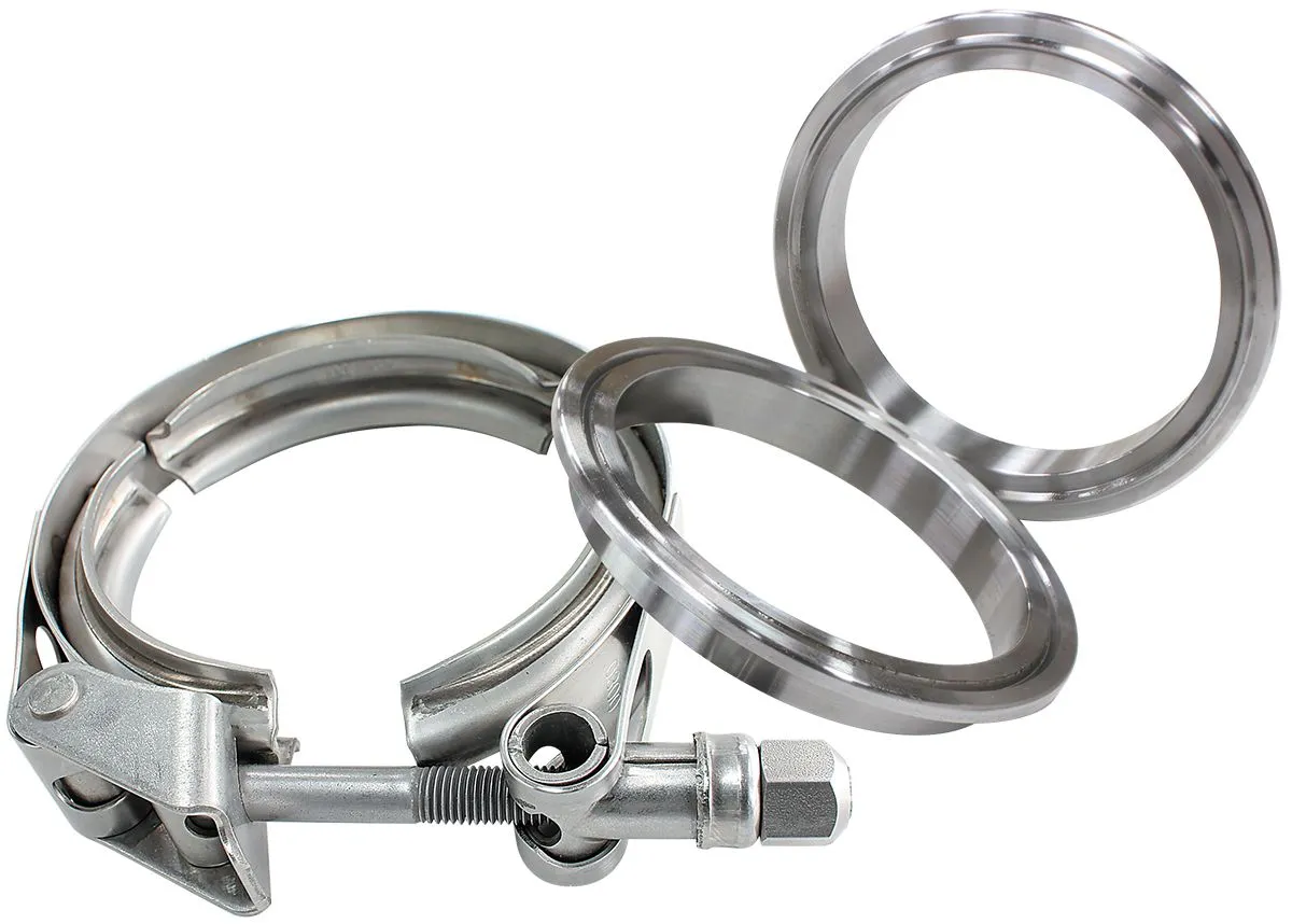 3-1/2" (88.9mm) V-Band Clamp Kit with Stainless Steel Weld Flanges AF92-3500SS