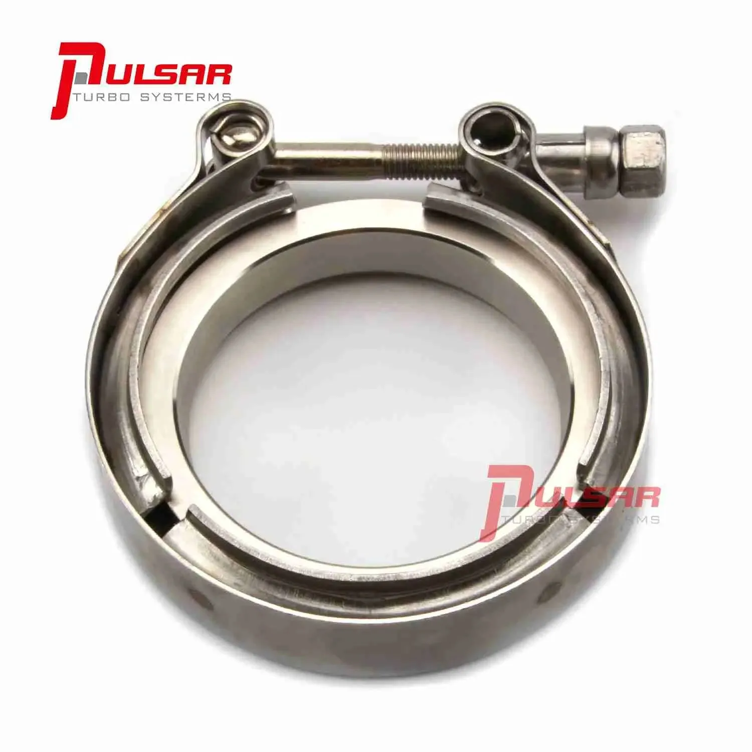 3â€ Stainless Steel V-Band Flange & Clamp Kit for Precision Turbo T4 T67 T72 T76 164376101