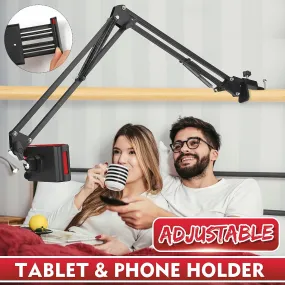 360 Rotating Flexible Long Arm Tablet Mobile Phone Holder Lazy Bracket Stand Metal Clamp Support