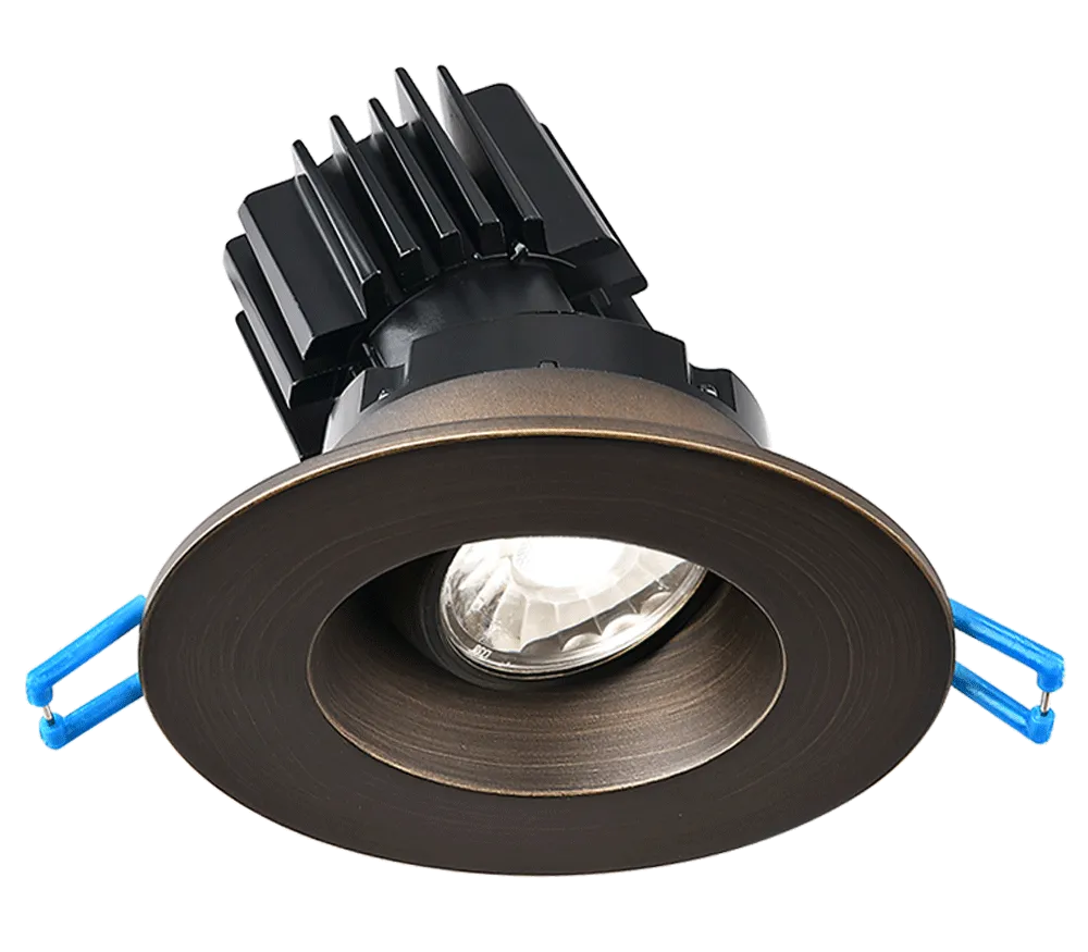 3" Round/Square Regressed Gimbal 20° Tilt & 360° Rotation 7.5W 120V 38° CRI 90  Wet Type IC Air-Tight Energy Star (except DTW & 5CCT)