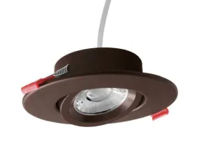 4-inch Oil-Rubbed Bronze Canless Adjustable Gimbal Color select 2700K-5000K LED Recessed Downlight