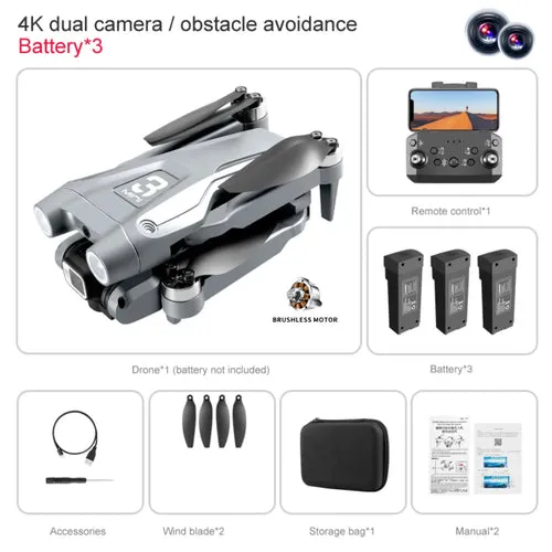 4K Mini Z908 Pro Drone with Dual ESC Camera & WIFI FPV Streaming