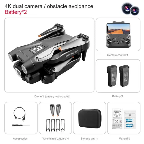 4K Mini Z908 Pro Drone with Dual ESC Camera & WIFI FPV Streaming