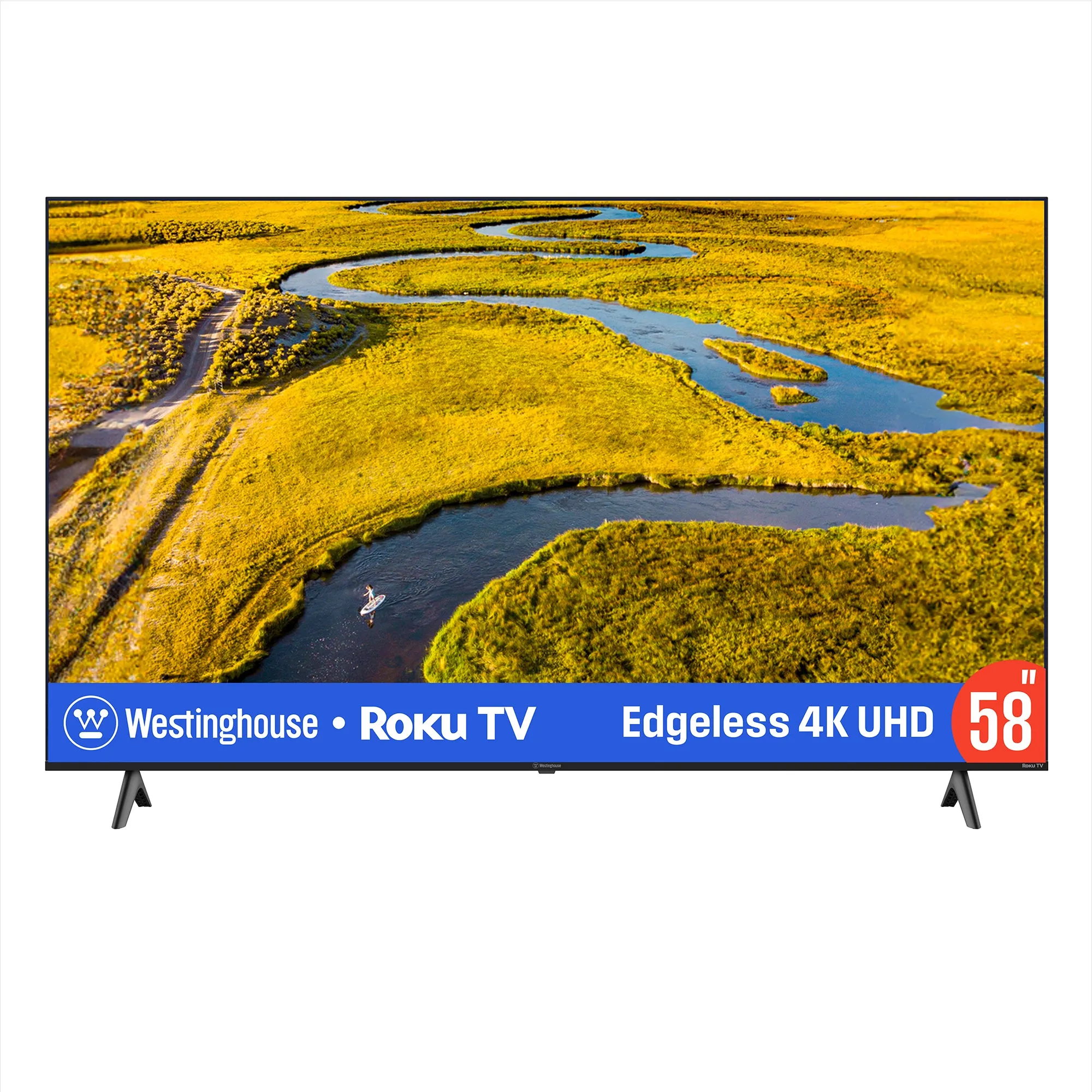 58″ Edgeless 4K UHD Roku TV