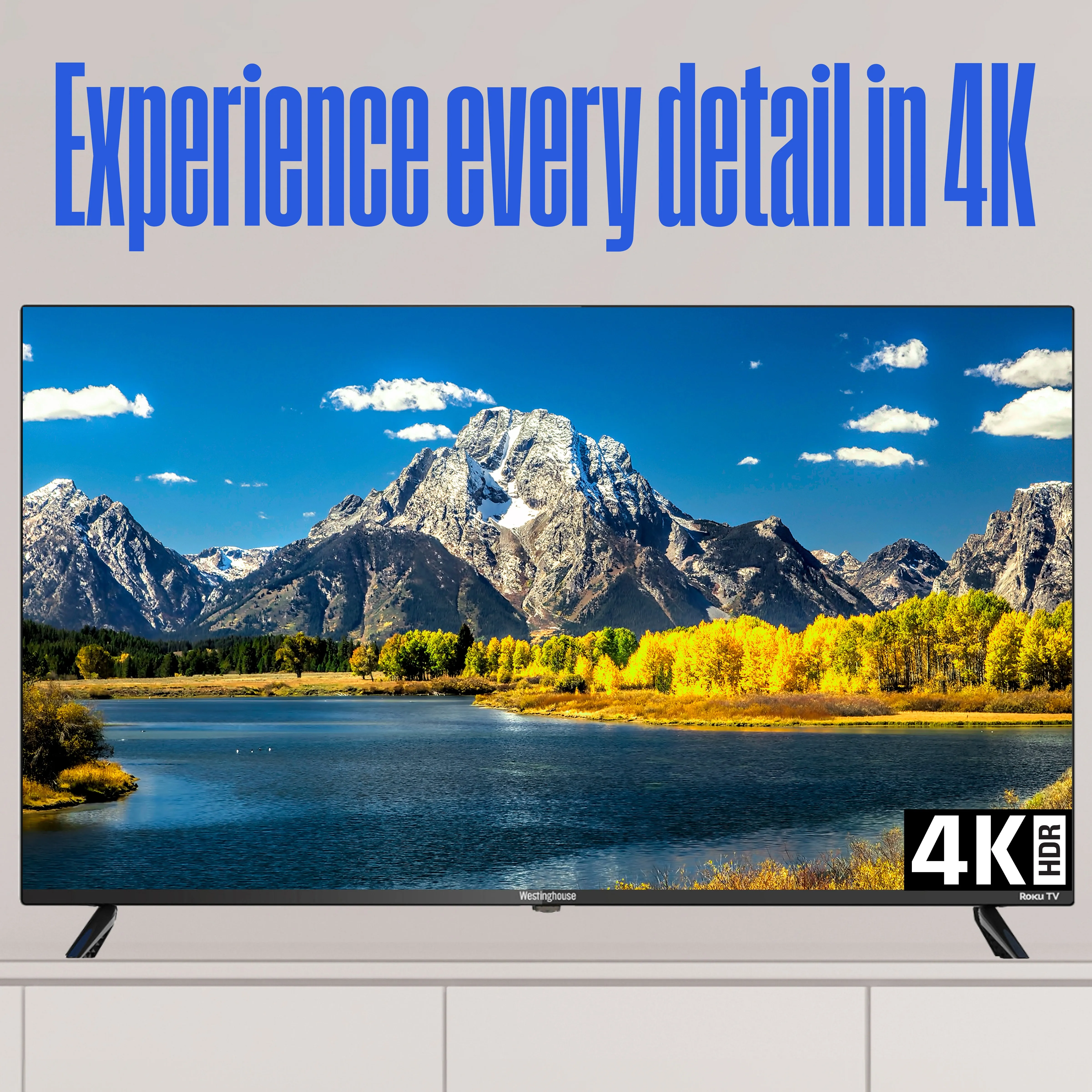 58″ Edgeless 4K UHD Roku TV