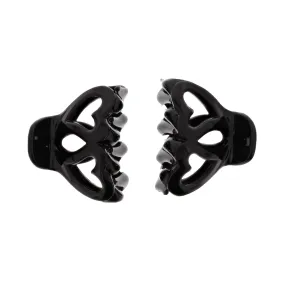 5cm Black Hearts Clamps