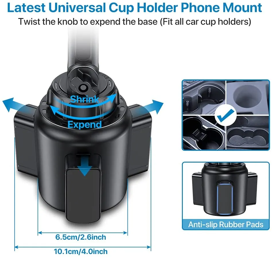 Adjustable Long Neck Car Cup Holder