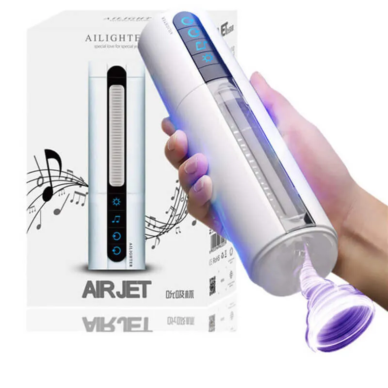 Ailighter AirJet Automatic Heating & Sucking Interactive Pronunciation Male Masturbator