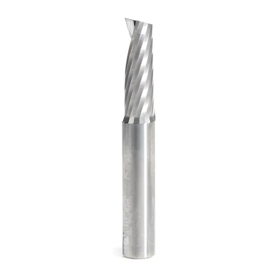 Aluminum Spiral 'O' Flute Up-Cut Router Bit | 1⁄2 Dia x 1 3⁄8 x 1⁄2 Shank x 3 1⁄2" Long | 51644 | 738685516447