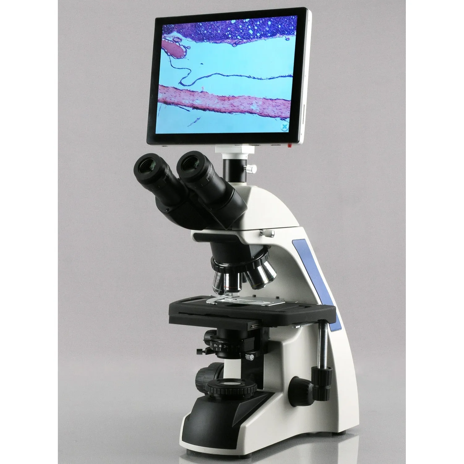 AmScope CP Series 9.7" Touchscreen 5.0MP Imaging System with Android OS, Wi-Fi and HDMI for Microscopes