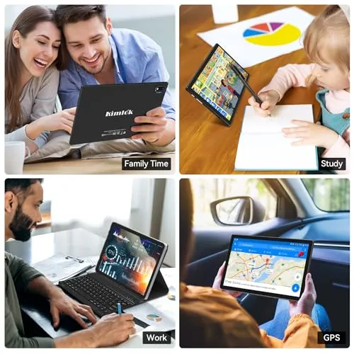 Android 13 Tablet 2024 Newest 10 inch Octa-Core Tablet, 128GB ROM 16GB RAM (8 8 Virtual) 1TB Expand, 5G WiFi Tablet with 13MP 8MP Camera, 8000 mAh Battery, 2 in 1 Tablet with Keyboard, Mouse, Case