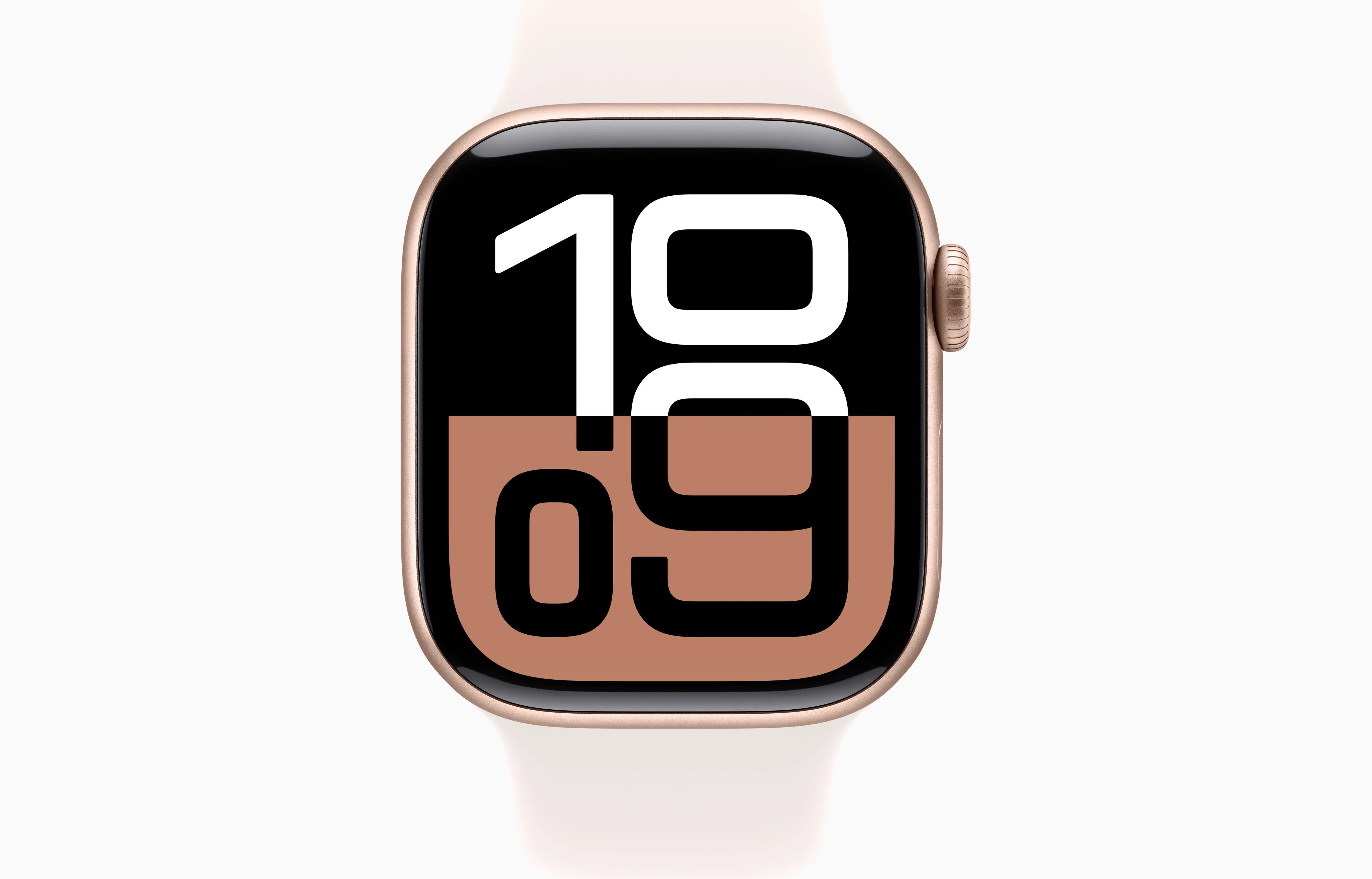 Apple Watch Series 10 GPS 42Mm Rose Gold Aluminium Case, Light Blush Sport Band, M/L