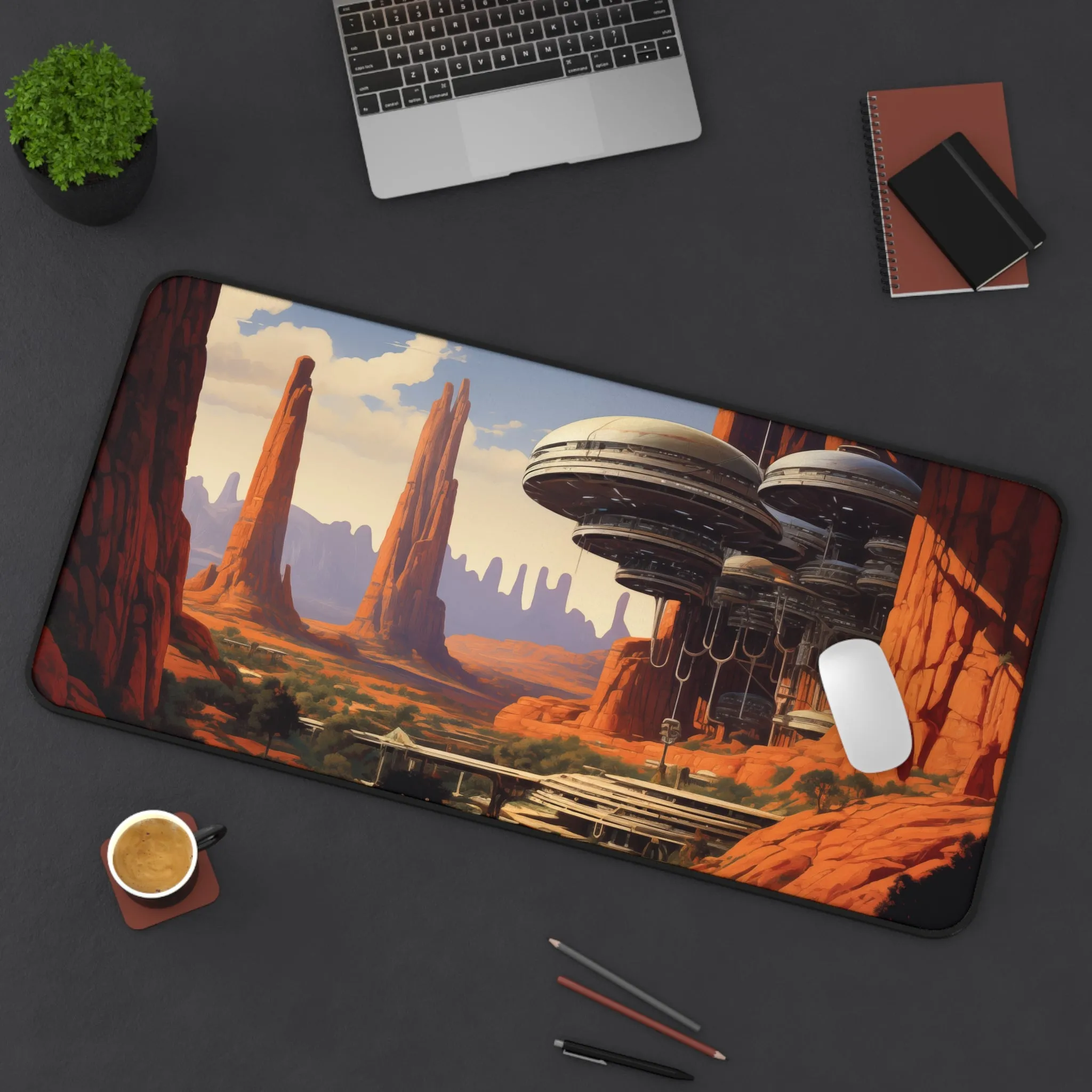 Arizona Alien Space Ship Gaming Large Mouse Pad