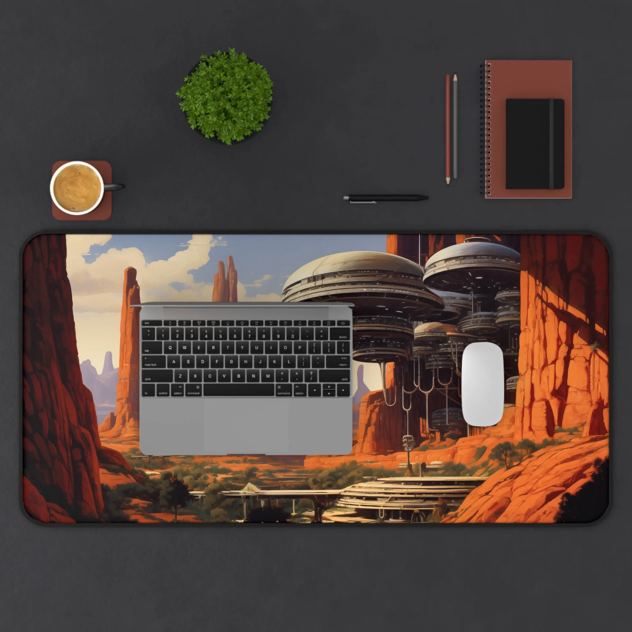 Arizona Alien Space Ship Gaming Large Mouse Pad