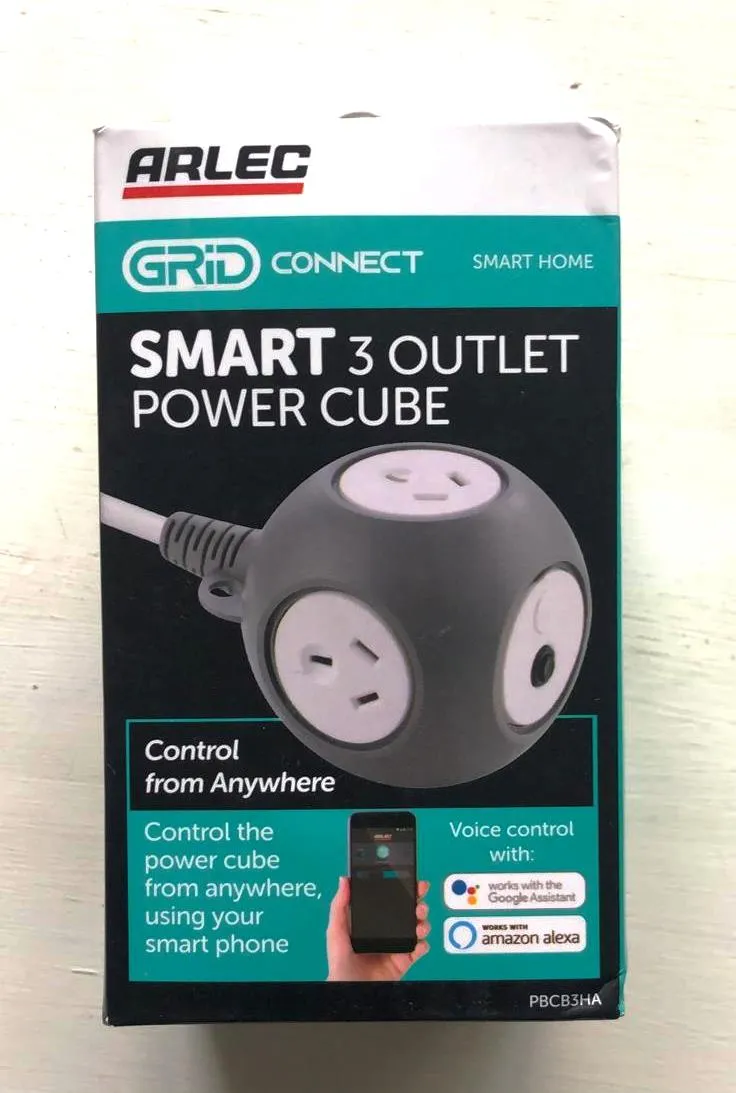 Arlec Grid Connect Smart 3 Outlet Power Cube / Smart Wi-Fi Control