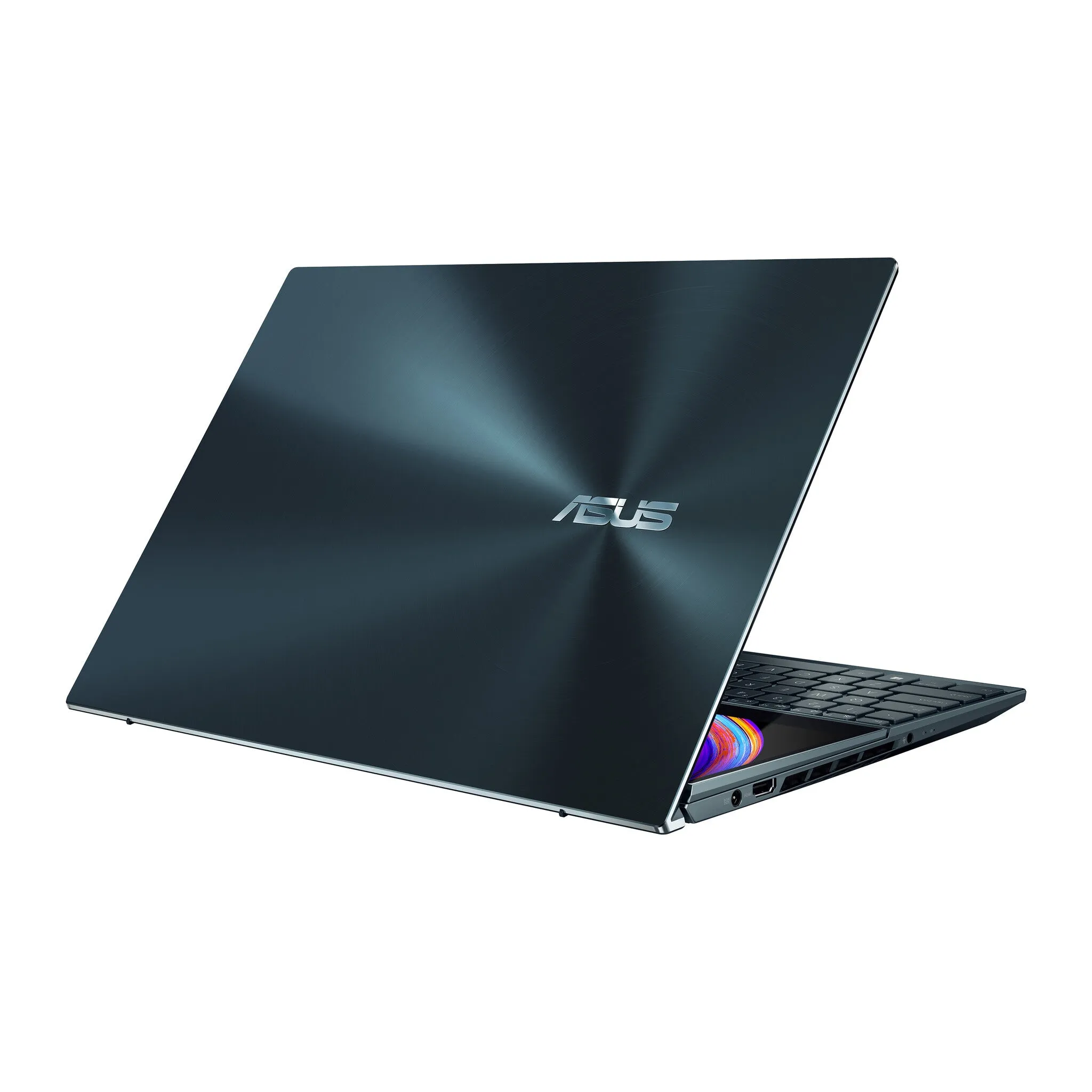 ASUS ZenBook Pro Duo 15 OLED UX582HM-H2901W Laptop 39.6 cm (15.6") Touchscreen 4K Ultra HD Intel® Core™ i9 i9-11900H 32 GB DDR4-SDRAM 1 TB SSD NVIDIA GeForce RTX 3060 Wi-Fi 6 (802.11ax) Windows 11 Home Blue