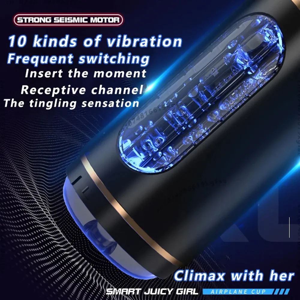 Automatic Masturbator Sucking Vibration Blowjob Machine Masturbation Cup