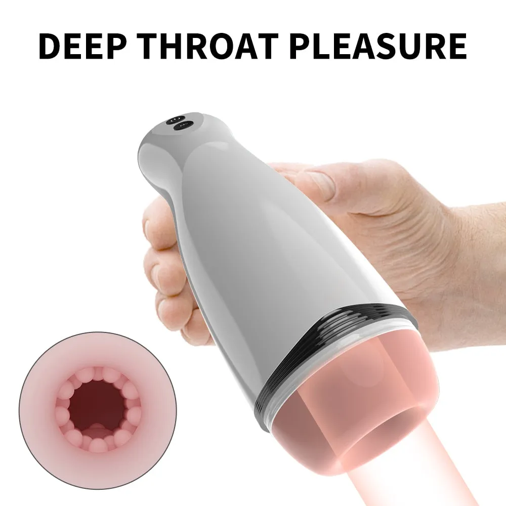 Automatic Sucking Male Masturbator Blowjobs Machine Oral Vaginal Penis Vibrator for Men Masturbation Cup