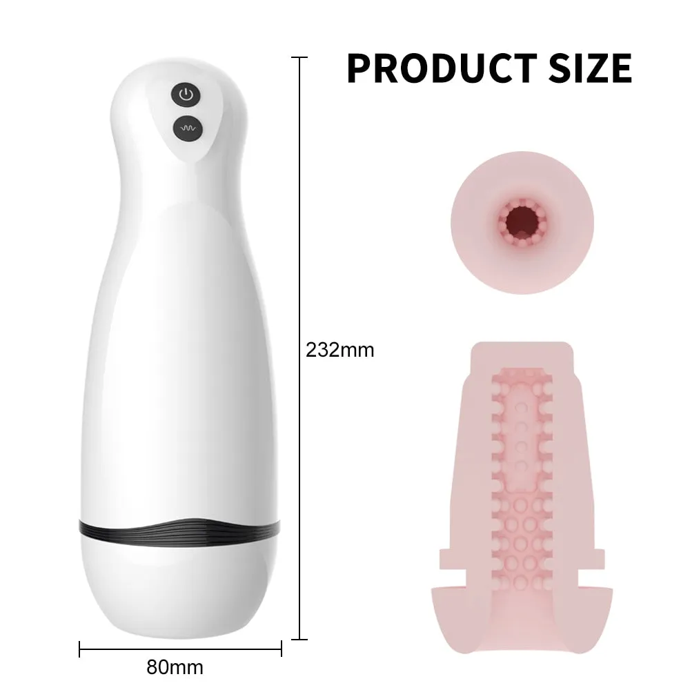 Automatic Sucking Male Masturbator Blowjobs Machine Oral Vaginal Penis Vibrator for Men Masturbation Cup