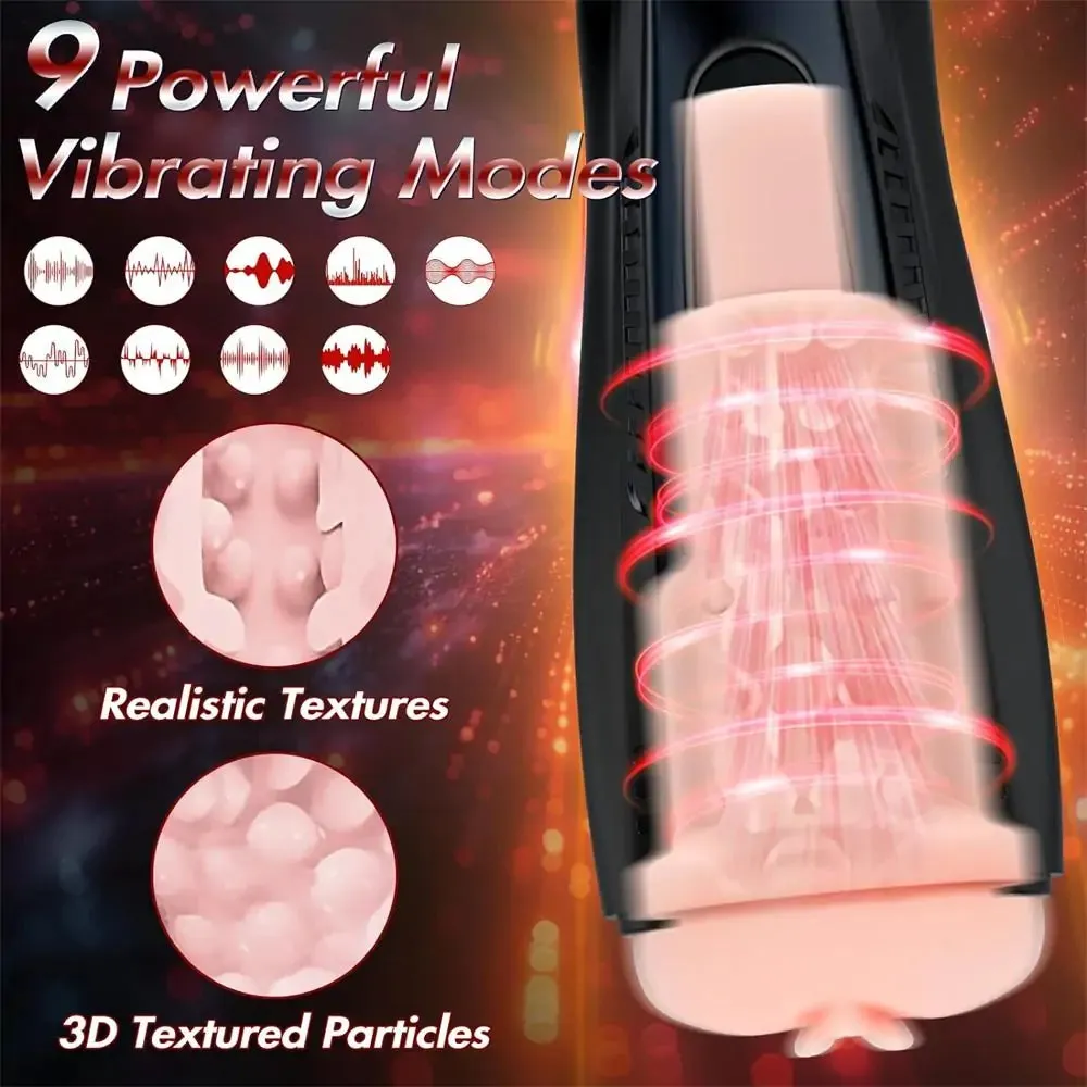 Automatic Sucking Vibrating Male Masturbator with Novelty Design