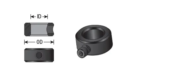 Ball Bearing Retaining Collars | 7⁄16 Overall Dia x 1⁄4 Inner Dia | 47724 | 738685877241