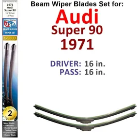 Beam Wiper Blades for 1971 Audi Super 90 (Set of 2)