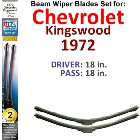 Beam Wiper Blades for 1972 Chevrolet Kingswood (Set of 2)