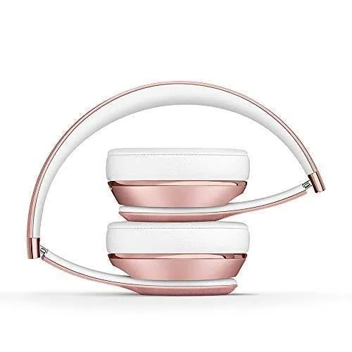 Beats Solo3 Wireless On-Ear Headphones - Apple W1 Headphone Chip, Class 1 Bluetooth, 40 Hours of Listening Time, Built-in Microphone - Rose Gold (Latest Model)