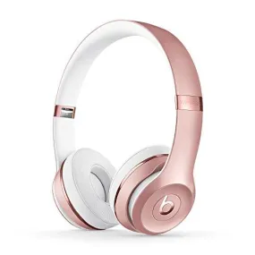 Beats Solo3 Wireless On-Ear Headphones - Apple W1 Headphone Chip, Class 1 Bluetooth, 40 Hours of Listening Time, Built-in Microphone - Rose Gold (Latest Model)