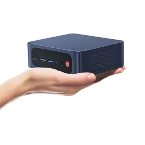 Beelink Ai Mini PC EQi12 1220P Processor(10C/12T, up to 4.4GHz), Micro Computer 24GB LPDDR5 500GB PCIe4.0 SSD, Mini Computers Built-in PSU Dual HDMI/4K 60Hz/WiFi6/BT5.2 Home/Office/HTPC W11 Pro