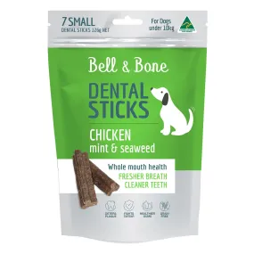 Bell & Bone Chicken, Mint & Seaweed Dental Dog Treats 7pc