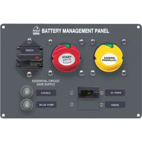 BEP Battery Management Panel- Type Four Single Engine Two Battery Banks