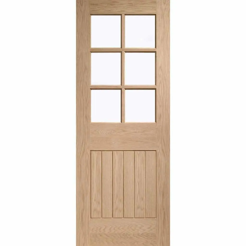 Bespoke Suffolk Oak 6 Pane Glazed 4 Door Maximal Wardrobe and Frame Kit - Prefinished