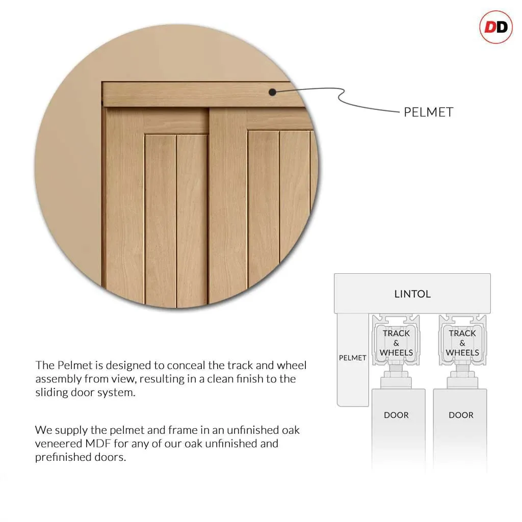 Bespoke Suffolk Oak 6 Pane Glazed 4 Door Maximal Wardrobe and Frame Kit - Prefinished