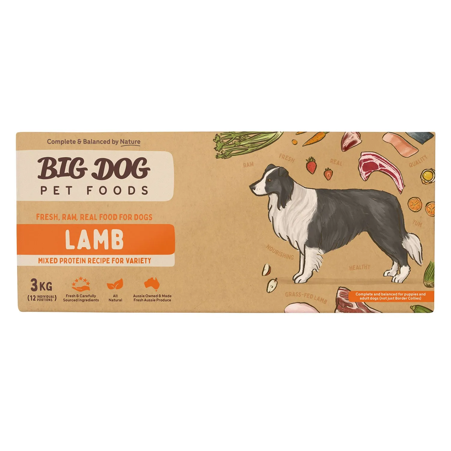 Big Dog Lamb Raw Dog Food 3kg