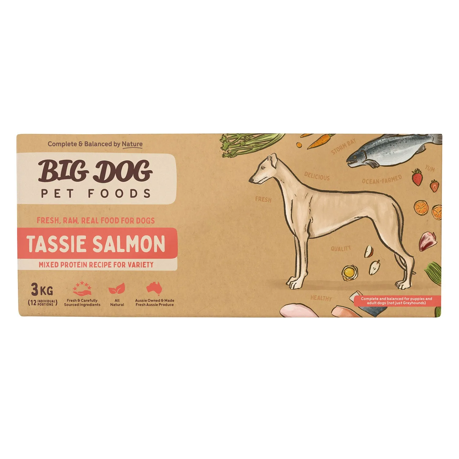 Big Dog Tasmanian Salmon Raw Dog Food 3kg