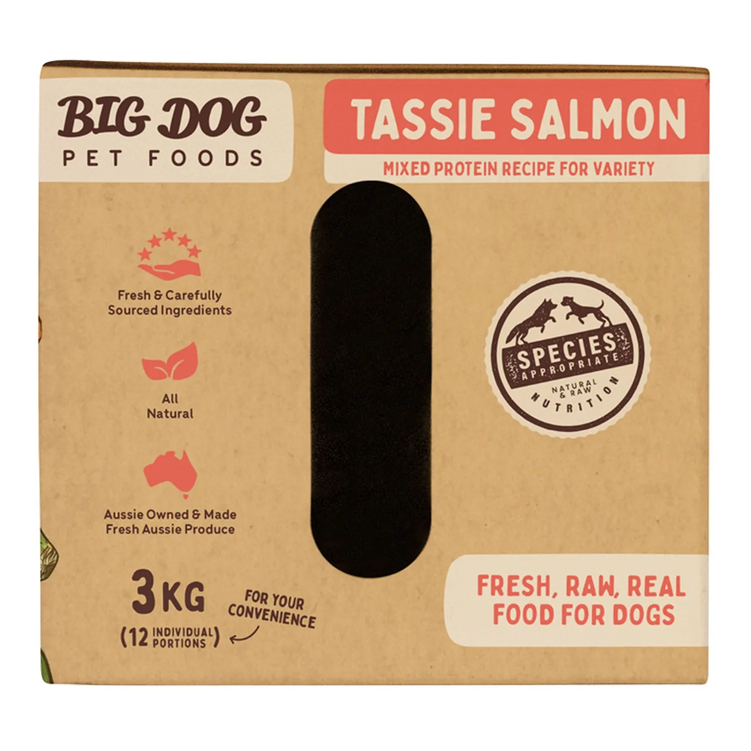 Big Dog Tasmanian Salmon Raw Dog Food 3kg