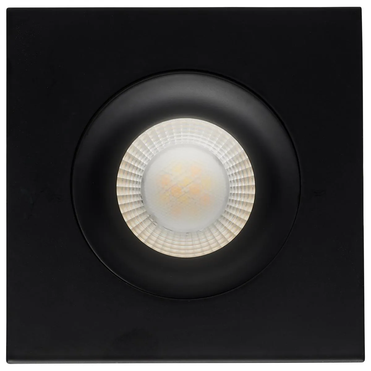 Black 12 Watt LED Direct Wire Downlight; Gimbaled; 3.5 Inch; CCT Selectable