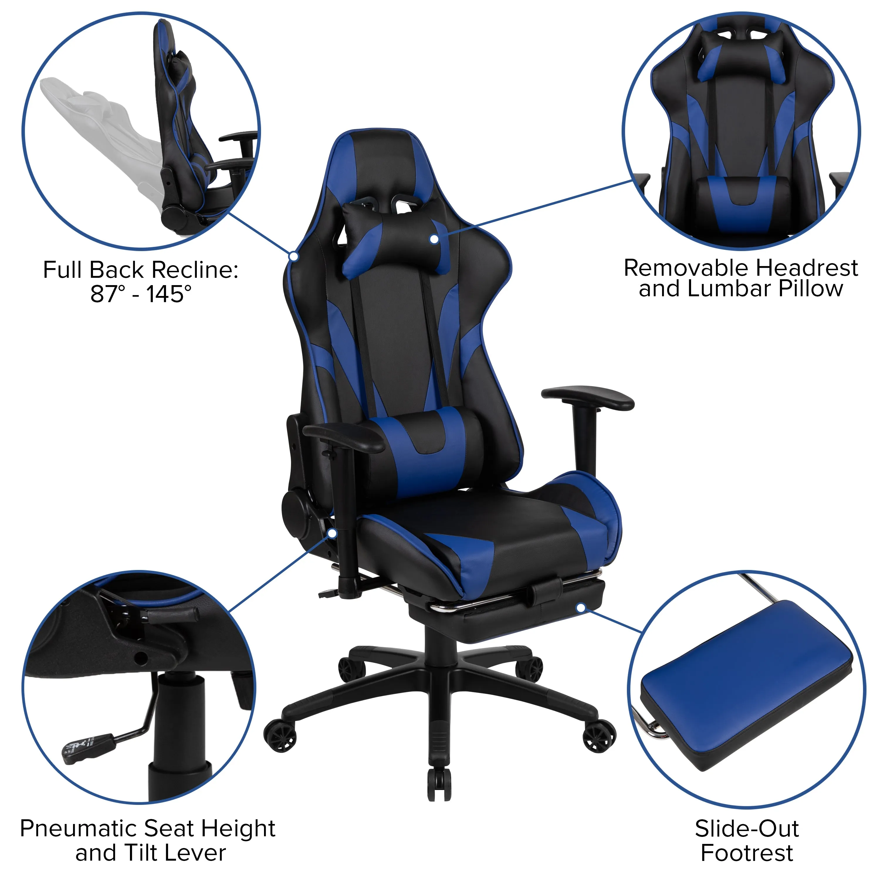 Black Gaming Desk & Chair Set BLN-X30D1904L-BL-GG