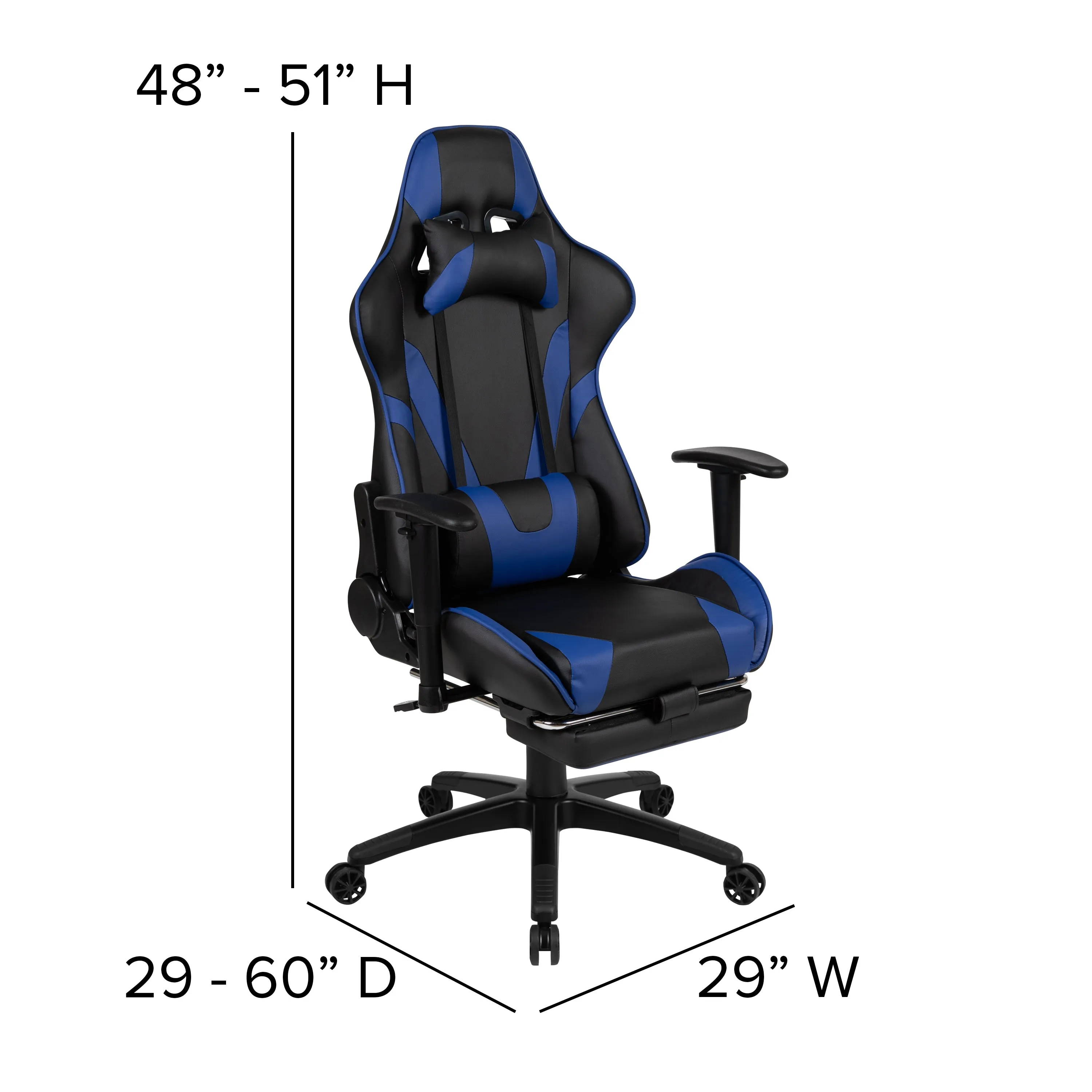 Black Gaming Desk & Chair Set BLN-X30D1904L-BL-GG