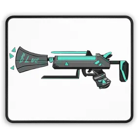 Blue Gun Gaming Mouse Pad