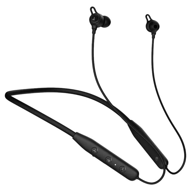 boAt Rockerz 109 Neckband with Environmental Noise Cancellation (IPX5 Water Resistant, ASAP Charge, Active Black)